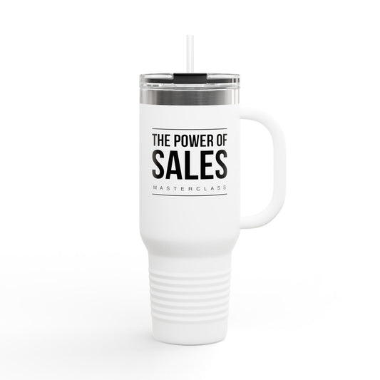 The Power of Sales Insulated Travel Mug, 40oz